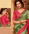 olive green designer silk saree 2315