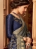 slate grey designer silk saree 2306