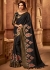 black designer silk saree 2303