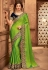 lime green designer silk saree 2302