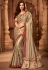 beige designer silk saree 2301