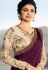 prachi desai burgundy silk saree 20672
