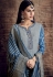 blue pure viscose silk digital printed palazzo suit 898