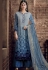 blue pure viscose silk digital printed palazzo suit 898