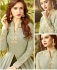 mint green soft georgette long embroidered trouser anarkali suit 20022