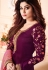 shamita shetty purple georgette embroidered churidar suit 8139