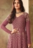 sonal chauhan mauve georgette embroidered designer anarkali suit 6706