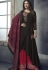 black dark pink maslin palazzo style pakistani suit 711