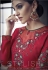 pink maslin cotton long anarkali embroidered gown style suit 39010