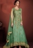 green net embroidered designer long anarkali suit 8146