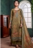 green chanderi digital printed palazzo suit 1076