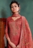 red chanderi digital printed palazzo suit 1071