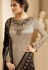 drashti dhami grey satin georgette embroidered churidar suit 3207