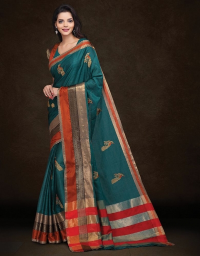 Mysha Tender Green Designer Saree