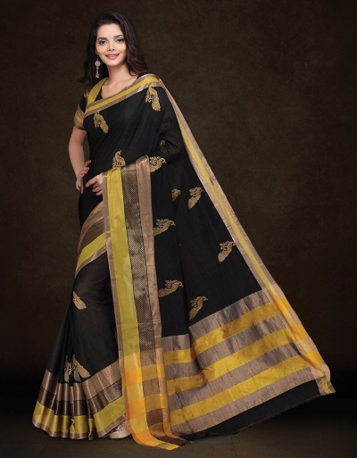 Mysha Malhar Black Designer Saree