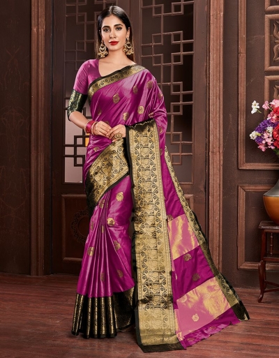 Ashra Rani Pink Cotton Saree