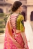 blue barfi silk circular lehenga choli 1003