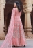 pink net ankle length anarkali suit 1620