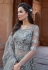 gray net indo western lehenga choli 1622