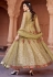 beige net ankle length anarkali suit 1624