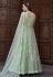 light green net long choli lehenga 1625