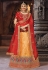 orange silk a line lehenga choli 1006