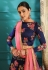 navy blue jacquard printed lehenga choli 1042