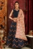 navy blue silk lehenga choli 1046