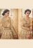 beige net embroidered lehenga choli with frilled 28001