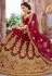 maroon velvet circular lehenga choli 4001