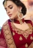 maroon velvet circular lehenga choli 4001