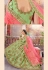 light green satin circular lehenga choli 4006