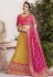 mustard silk embroidered lehenga choli 9204