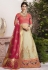 beige silk embroidered lehenga choli 9206