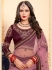 wine satin circular lehenga choli 1618