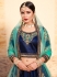 navy blue satin lehenga choli 1619