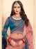 aqua satin lehenga choli 1620