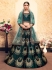 green satin circular lehenga choli 1621