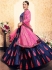 blue satin lehenga choli 1626