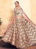 beige satin circular lehenga choli 1636