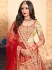 cream satin circular lehenga choli 1606