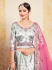 gray satin lehenga choli 1614