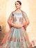 gray satin lehenga choli 1628