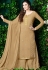 beige georgette embroidered palazzo style pakistani suit 30003