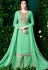 mint green georgette embroidered palazzo style pakistani suit 30002