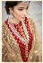 red viscose jacquard silk long pakistani suit 6801