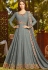 grey georgette embroidered floor length anarkali suit 20031