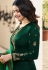 prachi desai dark green satin georgette straight cut suit with banarasi dupatta 9877