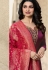 prachi desai mauve satin georgette straight cut suit with banarasi dupatta 9876