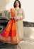 prachi desai beige satin georgette straight cut suit with banarasi dupatta 9875